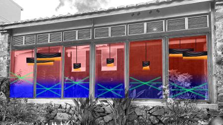 藝術家辛綺在依嬤的店的創作《為光所制：依嬤》作品示意圖。（圖：馬祖國際藝術島）