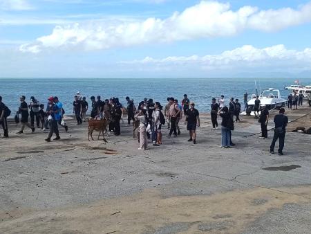 大坵島連假人潮爆滿,遊客近距離感受生態魅力,熱鬧迎接教師節假期。(圖/文:鄭禮頤)