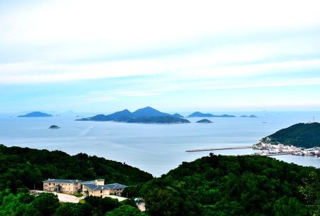 雲台遠眺群島之美。（圖與文：陳其敏）