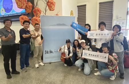 台東縣府團隊登島，感受藝術島魅力，兩縣文化交流，展現情誼。（圖／文：鄭禮頤）
