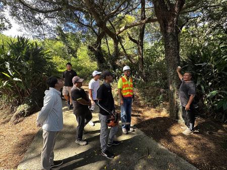 落實環境永續,馬管處辦景觀營造暨植栽選種、修剪實作教學。(圖:馬管處)