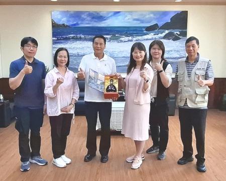 關心馬祖地區多元就業推動，勞動部勞動力發展署北基宜花金馬分署長沈文麗17日率團抵馬並與縣長王忠銘討論交流。（圖：縣府）