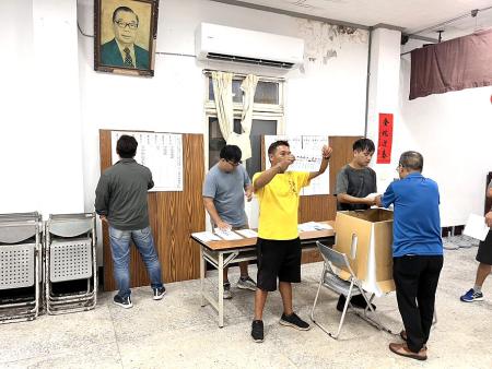中國國民黨主席選舉,連江縣黨部開票結果鄭麗文192票最高,投票率46.43%。(圖:國民黨連江縣黨部)