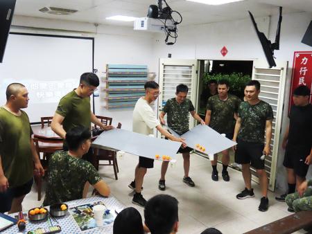 進行乒乓傳遞遊戲進賽。