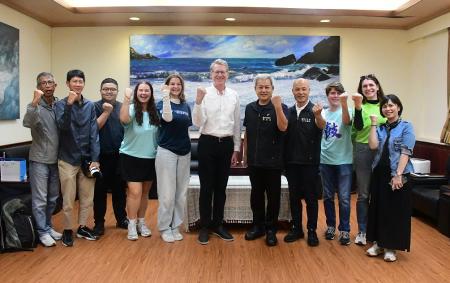 學術交流基金會來訪　縣府感謝協助推動外語教育