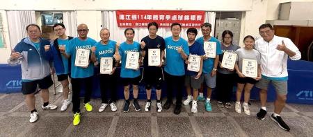 114年度連江縣體育季桌球錦標賽－社會組個人單打及雙打前三名成績出爐。（圖：連江縣體育會桌球委員會）