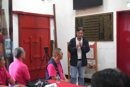 曹爾章議員表示，喜見連江縣府跟學術團隊重視在臺馬祖人的議題。（圖：縣府文化處）