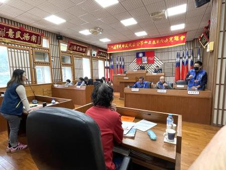莒光鄉民代表會第12屆第6次定期大會19日進行第一天鄉政總質詢。（圖／文：宋幸儒）