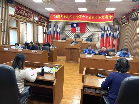 莒光鄉民代表會第12屆第6次定期大會21日進行審查連江縣莒光鄉115年度總預算案。（圖／文：宋幸儒）