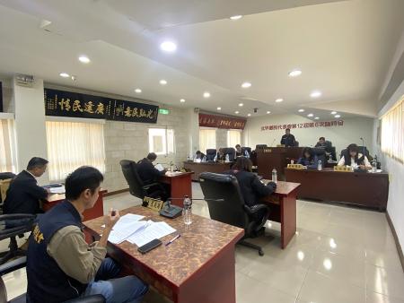 北竿鄉代會第12屆第6次臨時會於25日續行議程，代表們對於各項提案進行審議。（圖／文：鄭禮頤）