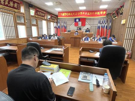 圖為莒光鄉民代表會第12屆第6次臨時會。（圖：本報資料室）