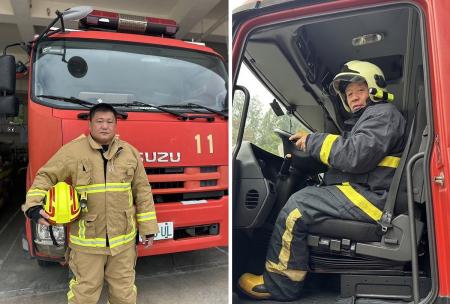 曹育翔、馮章明獲全國消防、義消「鳳凰獎」殊榮