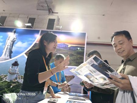 2025福建旅遊交易會於泉州舉辦，連江縣交旅局偕同酒廠、旅遊業者參展，推介馬祖觀光。（圖：連江縣交旅局）