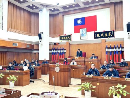 連江縣第8屆第6次定期大會昨（16）日圓滿閉會。（圖／文：馮紹夫）