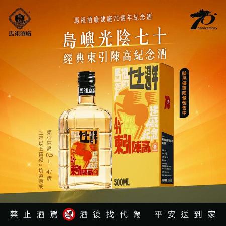 馬祖酒廠70週年紀念酒開放縣民限購不到一週，限量4000箱即全數訂購一空，創下馬祖酒廠史上最快銷售紀錄。（圖：馬祖酒廠）