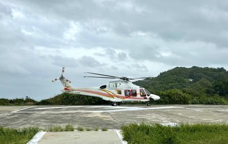 海象影響航班，將視情況啟動直升機疏運，協助旅客往返南竿、莒光。（圖／文：蔡夢玲）