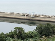 　今年雨量少，北竿&#22338;里水庫水位已降至標高16米位置。（圖／文：陳鵬雄）