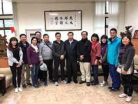 唐氏症基金會董監事一行在南竿召開董事會,昨天拜訪議會與議長張永江進行意見交流。(圖:連江縣議會提供)