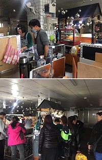 來自台灣的郭品誼因為丈夫工作來到馬祖,現在在山隴市場二樓開起雞蛋糕小店,以自然健康為招牌,吸引許多鄉親嘗鮮品嘗。(圖/文:馮紹夫)