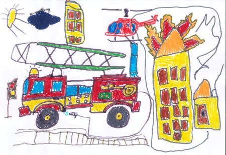 連江縣消防局「114年居家用火、用電及消防安全設備推廣繪畫競賽」結果出爐。（圖：消防局）