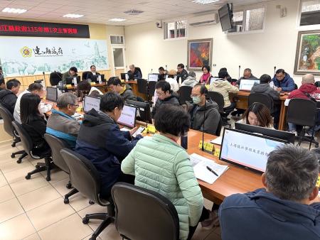 連江縣政府召開115年第1次主管週報。（圖／文：王致潔）