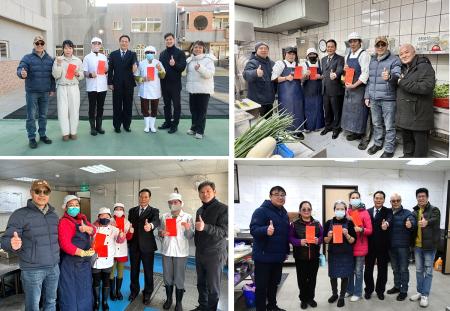 為感謝校園廚工長期守護學生的成長與健康，縣長王忠銘為其頒贈工作獎金，表達關懷與肯定。（圖／文：王致潔）