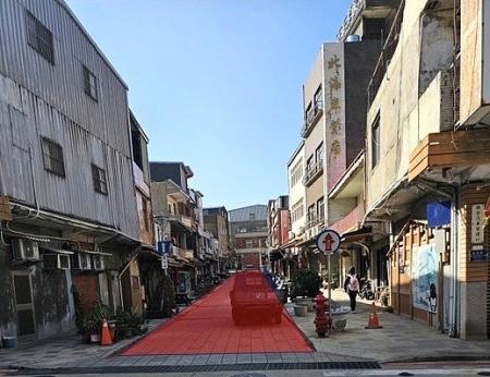 15日進行北竿塘岐村復興路人行道改善工程，施工期間將進行交通管制，請民眾提前配合移車與改道。（圖：北竿鄉公所提供／文：鄭禮頤）