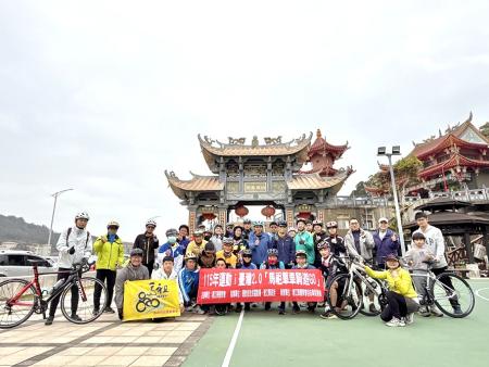115年運動i台灣2.0首場單車盛事昨日登場，吸引近40位單車愛好者熱情響應。（圖：王致潔、連江縣體育會自由車委員會）