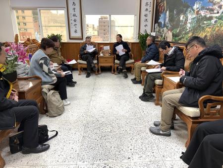 航港局副局長劉志鴻率團來馬督導春節航班，並拜會縣長王忠銘，王忠銘積極向其爭取船班補貼以便利民眾通行。（圖／文：王致潔）