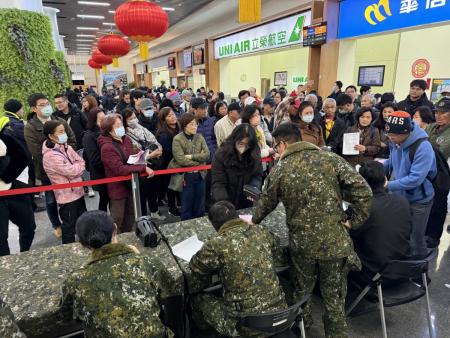 軍機、民航機協力疏運　770名旅客返台