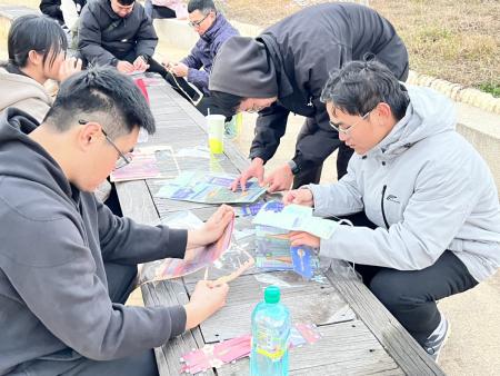 鷗霸、Yah鷗迎新春　馬祖燈會閃亮點燈。（圖與文：馮紹夫）