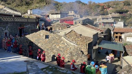 西莒田澳境迎陳元帥到府作客　場面熱鬧