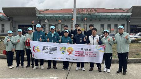 全中運「聖火」傳遞到馬祖　角力隊代表連江縣參賽