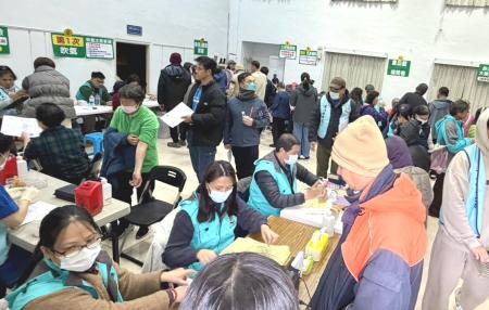 整合式健檢東莒場　122人完成檢查
