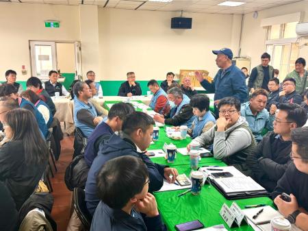 縣長王忠銘率縣府一級主管出席115年南竿鄉政座談會，傾聽地方需要。（圖／文：王致潔）