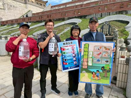 北竿消防分隊公墓辦理防火宣導　提醒用火安全
