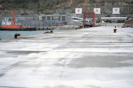 中柱碼頭工程進度超前　部分區域提前開放使用