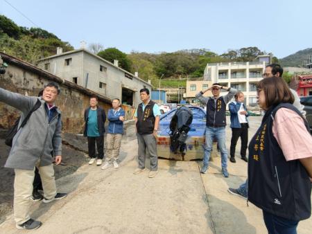 北竿民代會勘橋仔雨污水改善工程　關切進度