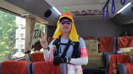 黃魚公車出任務　白沙屯拱天宮進香新亮點。（圖：交旅局）