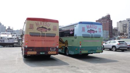 黃魚公車出任務　白沙屯拱天宮進香新亮點。（圖：交旅局）