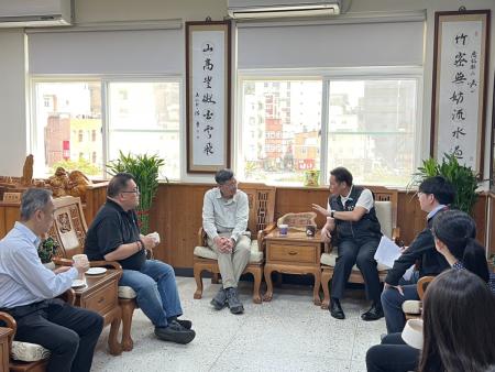 工程會主秘羅天健拜會縣長　針對重大建設交換意見