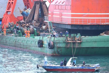 水下探勘重啟　東引擱淺船移除露曙光