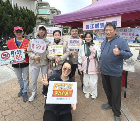媽祖聖誕香火旺　縣警局宣導反詐、反賄選
