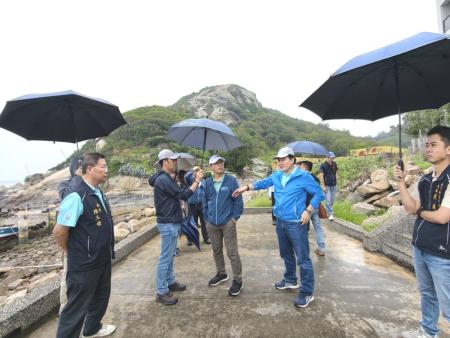縣府、馬管處會勘北竿橋仔、大坵及馬鼻灣