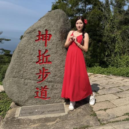 韓籍啦啦隊南珉貞走訪莒光　推廣跳島慢旅