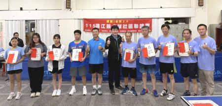 運動i台灣桌球聯誼賽兩日激戰　各組冠軍出爐