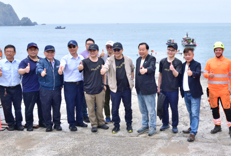 數發部次長葉寧率隊視察東引　第四海纜預計九月完工
