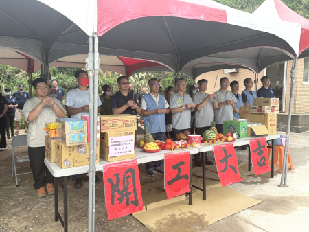 南竿巨大廢棄物倉儲工程開工　解決廢棄物存放難題