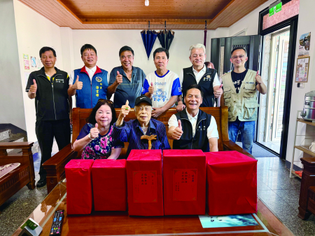 津沙村林宜興歡慶95歲壽辰　縣長登門祝賀
