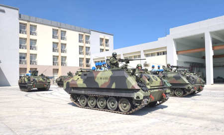 北高守備大隊暑期戰鬥營吸引61位學員參加，透過甲車試乘及軍事體驗，讓青年學子更貼近認識全民國防。（圖／文：鄭禮頤）